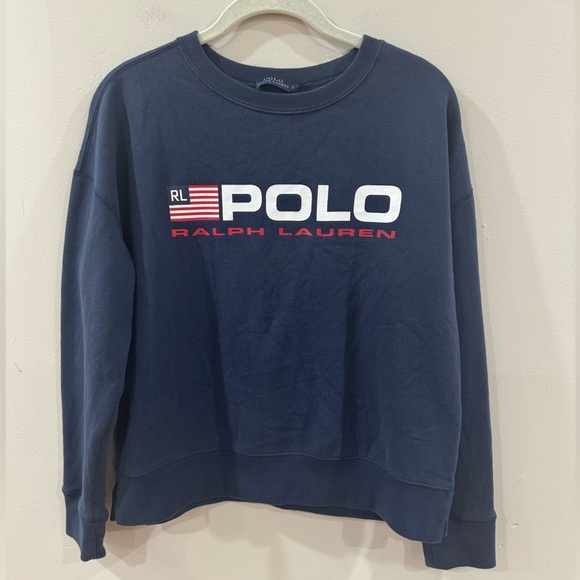 Polo Ralph Lauren American flag crewneck sweatshirt size S - Picture 2 of 10